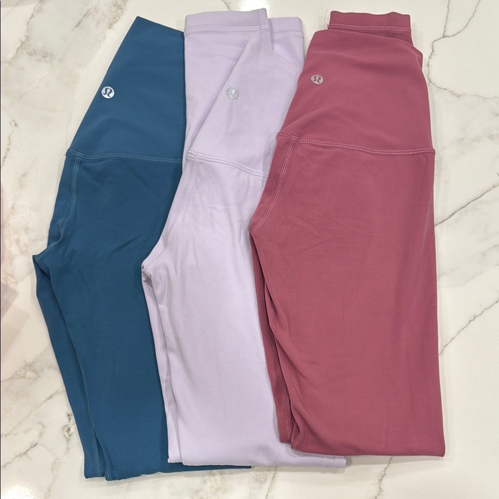 lululemon align leggings - Blue, Lavender, Rose